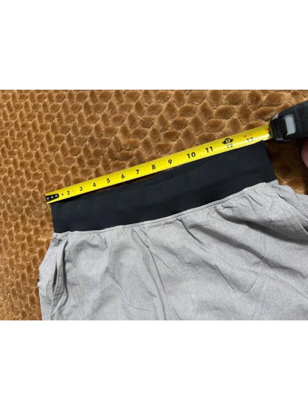 Lululemon T.H.E. Short Linerless 11" Greyt Deep Coal Mens Training Shorts S - Picture 10 of 11